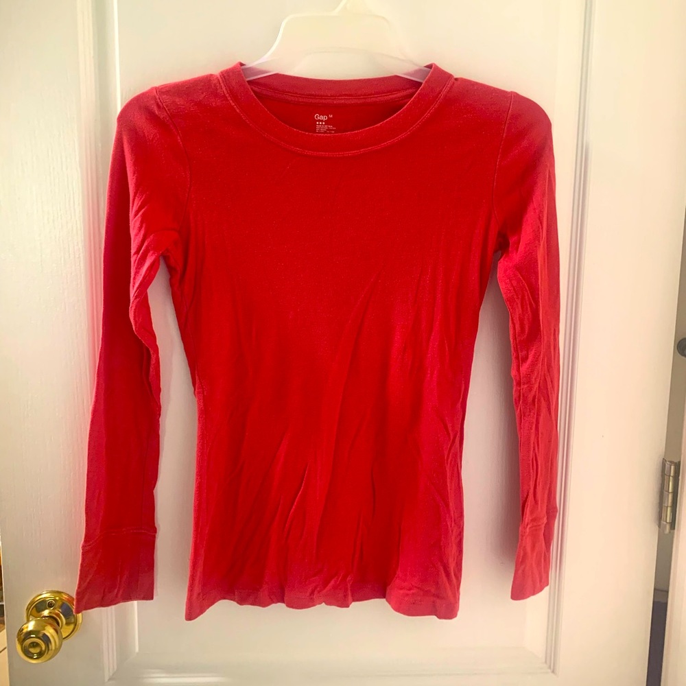 Gap long sleeve pink shirt